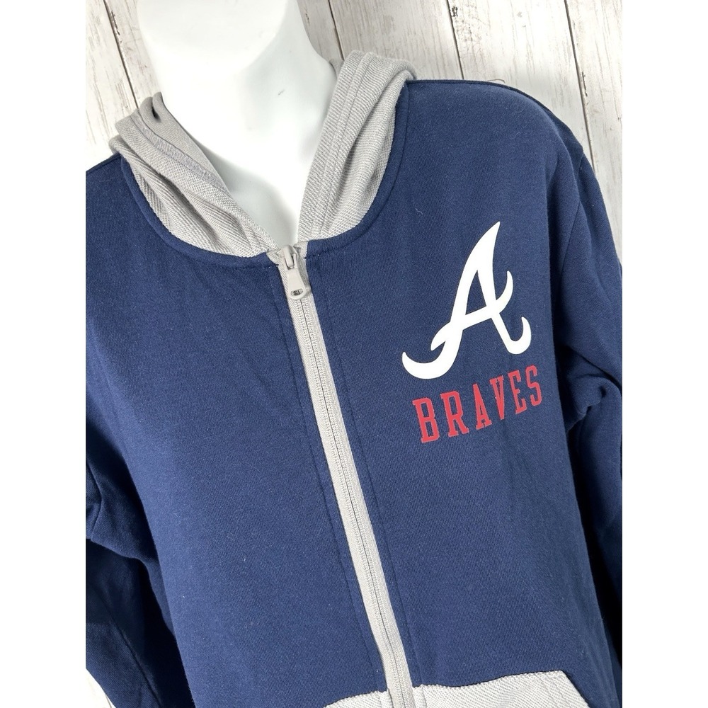 Women's Atlanta Braves Zip Up Jacket Size L